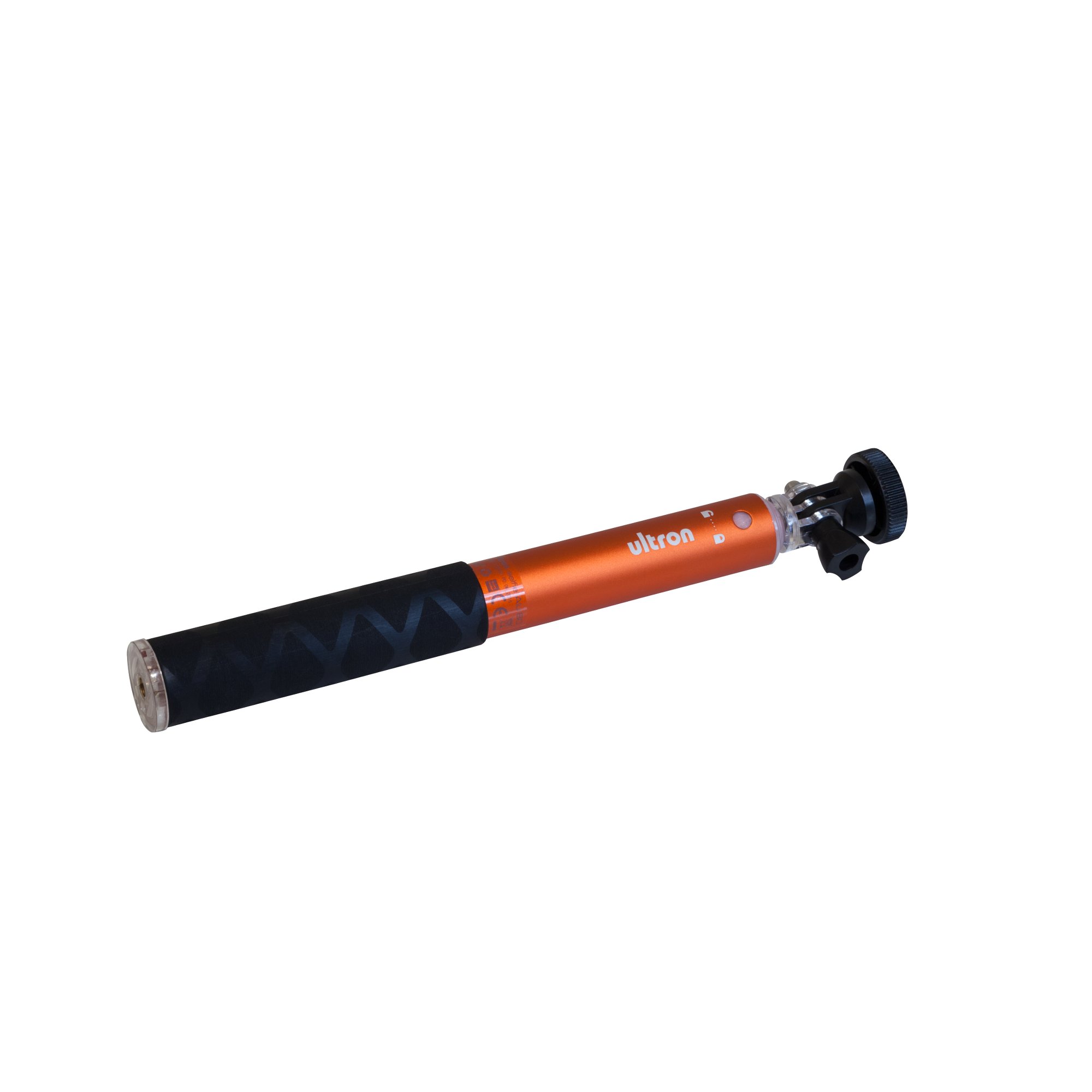 ultron Selfie Aluminium 80 Orange, 22-83 cm Selfie Stick with Separate Bluetooth Shutter for Smartphones such as Samsung Galaxy, iPhone and More