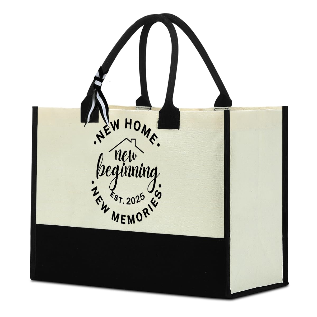 Fokongna Girls Trip Beach Bag Mimi Gigi Granny Nana Mama Abuela Nanny Housewarming Gifts Women Reusable Canvas Tote Bag