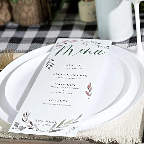 Miniatura 5 de Blue Sky Edge White - Platos desechables de plástico redondos de 10.6 pulgadas (10 unidades) - Vajilla elegante y resistente para eventos y fiestas