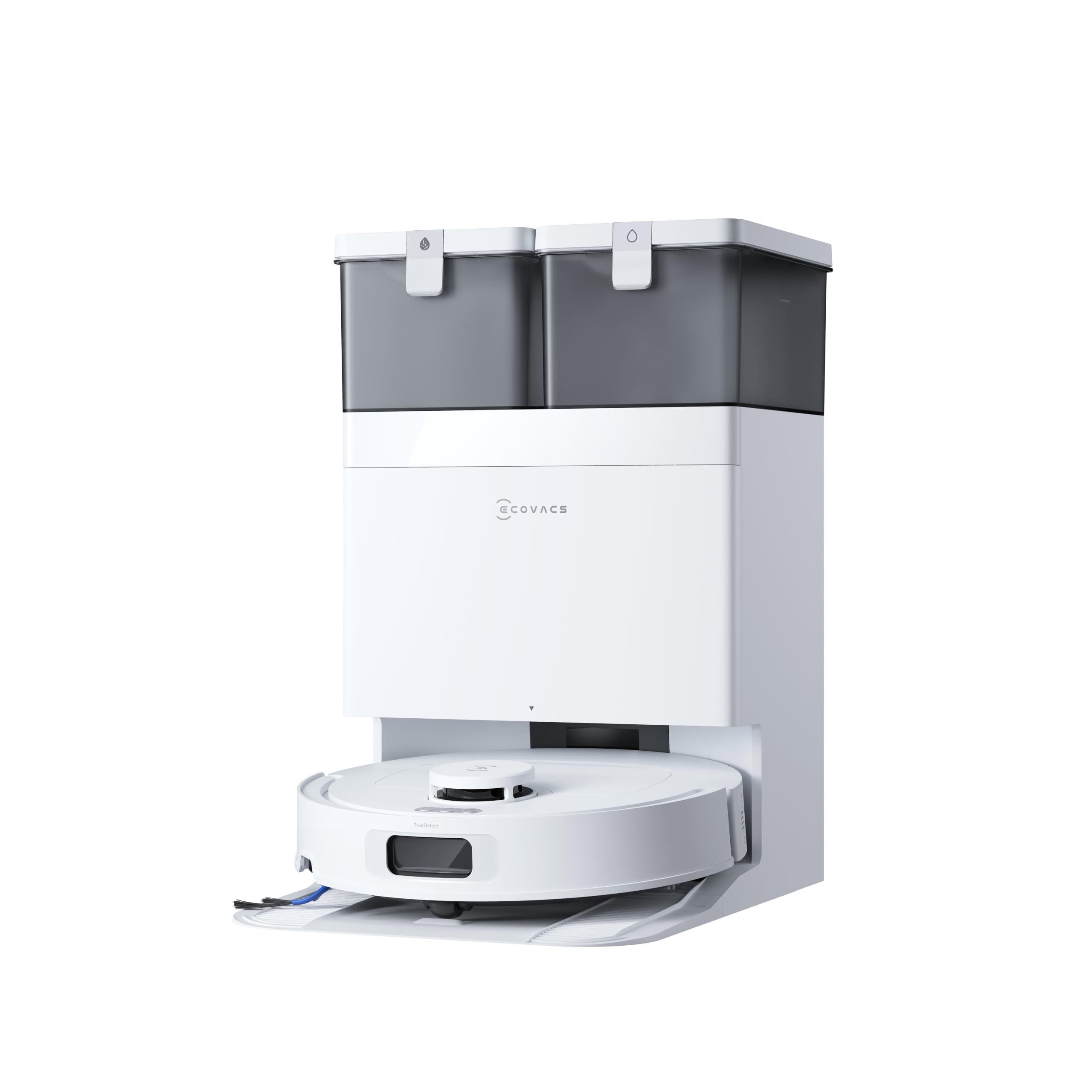 Ecovacs T30C Prime Omni Akıllı Robot Süpürge ve Çöp İstasyonu, 25.000Pa Emiş Gücü, 75°C Sıcak…