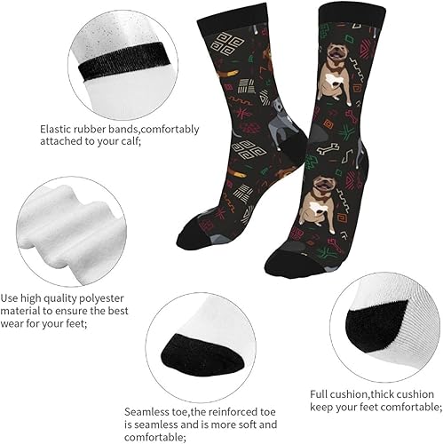 Miniatura 7 de LUMANSITTER Novedosos calcetines divertidos de moda cómodos para hombres y mujeres locos calcetines de vestir