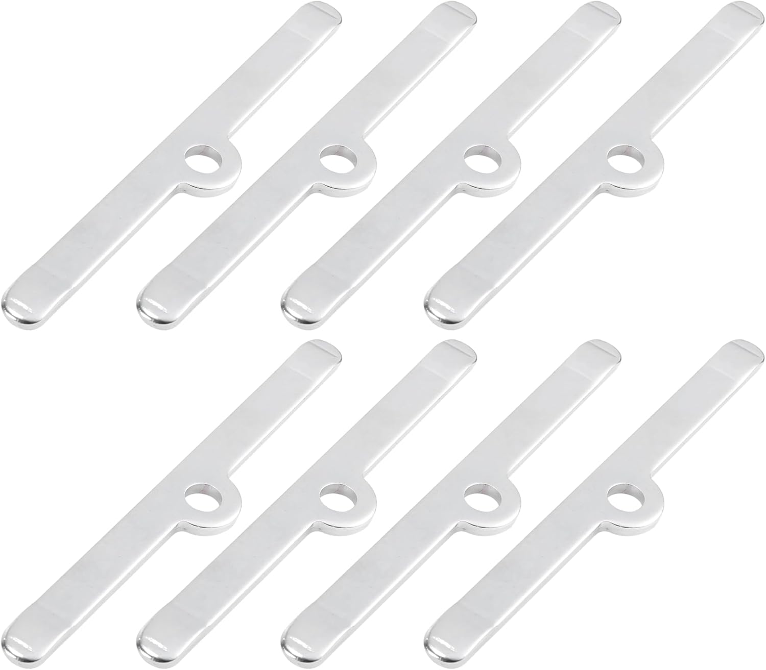 X AUTOHAUX 8pcs 4 3/4" Valve Cover Spreader Bar Aluminum Alloy Valve Hold Down Tab for Chevy 283 305 327 350 383 400 Engines