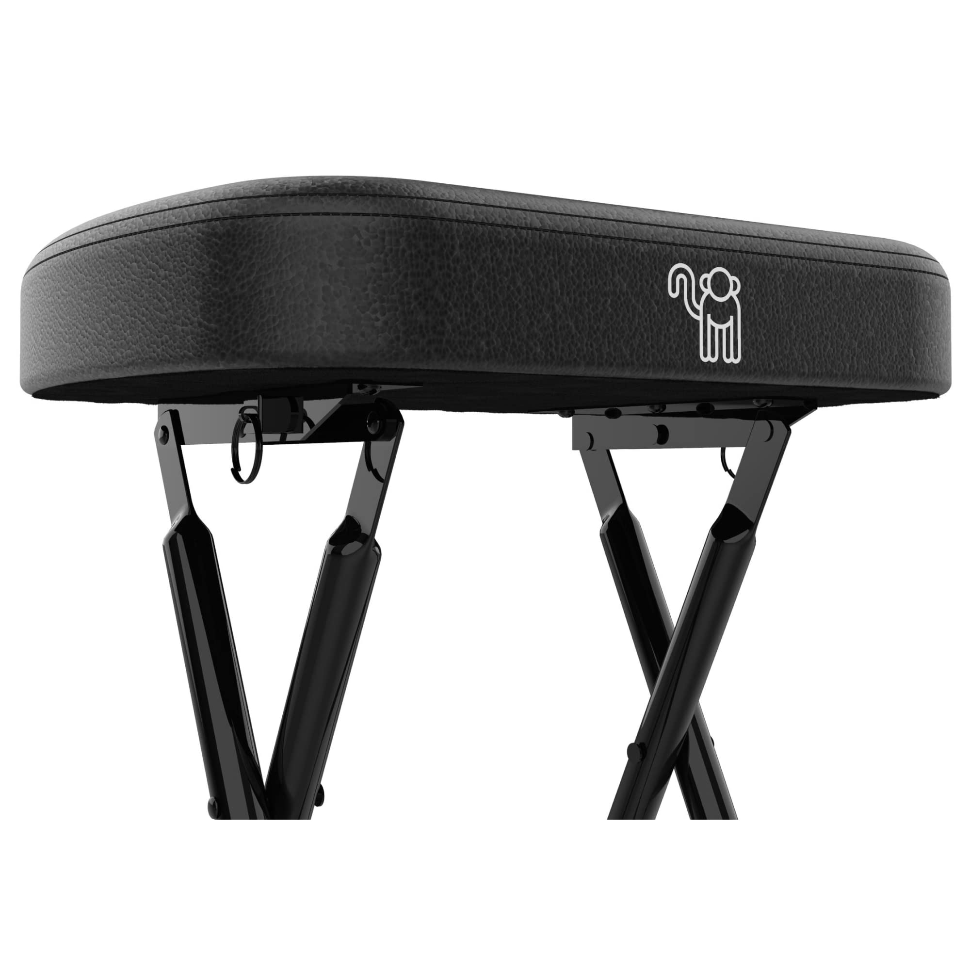 MONKEY LOOP Seat Prime 01 - Banc de Guitare - Banc Pliant Robuste avec Support de Guitare - Capacité de Charge 136 kg - Coussin rembourré de 64 mm d'épaisseur - Pieds en Caoutchouc
