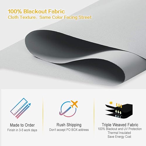 Miniatura 6 de Persianas enrollables opacas metálicas premium con protección contra los rayos UV impermeables aisladas térmicas hechas a medida para ventanas