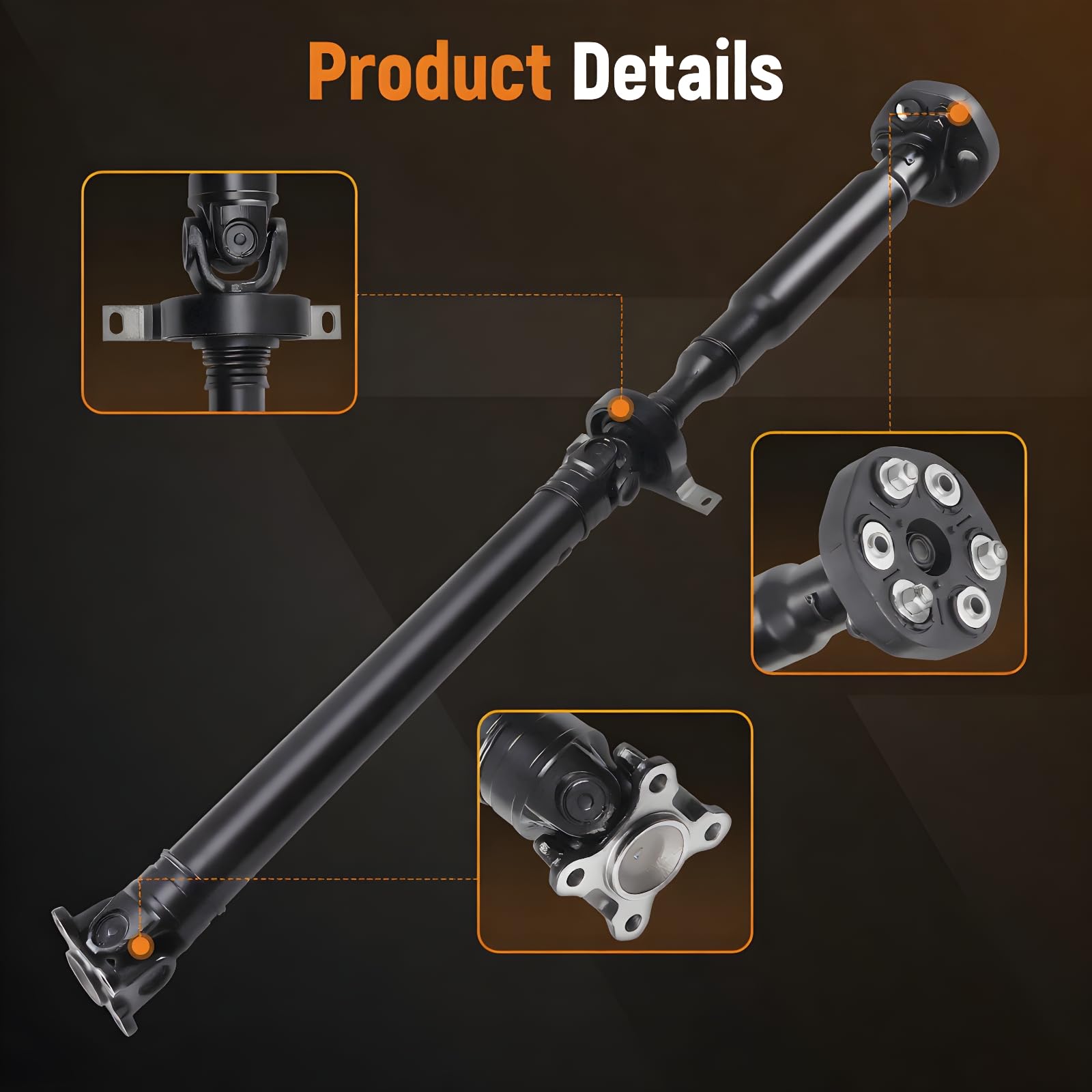 maXpeedingrods Eje de transmisión eje articulado trasero para BMW X3 E83 2.0d 1995 cc, 110 kW, 150 CV 2004/09-2007/08, 26107579068, 7579068, 26107569960, 7569960, 26107569960, 26107569960, 269960