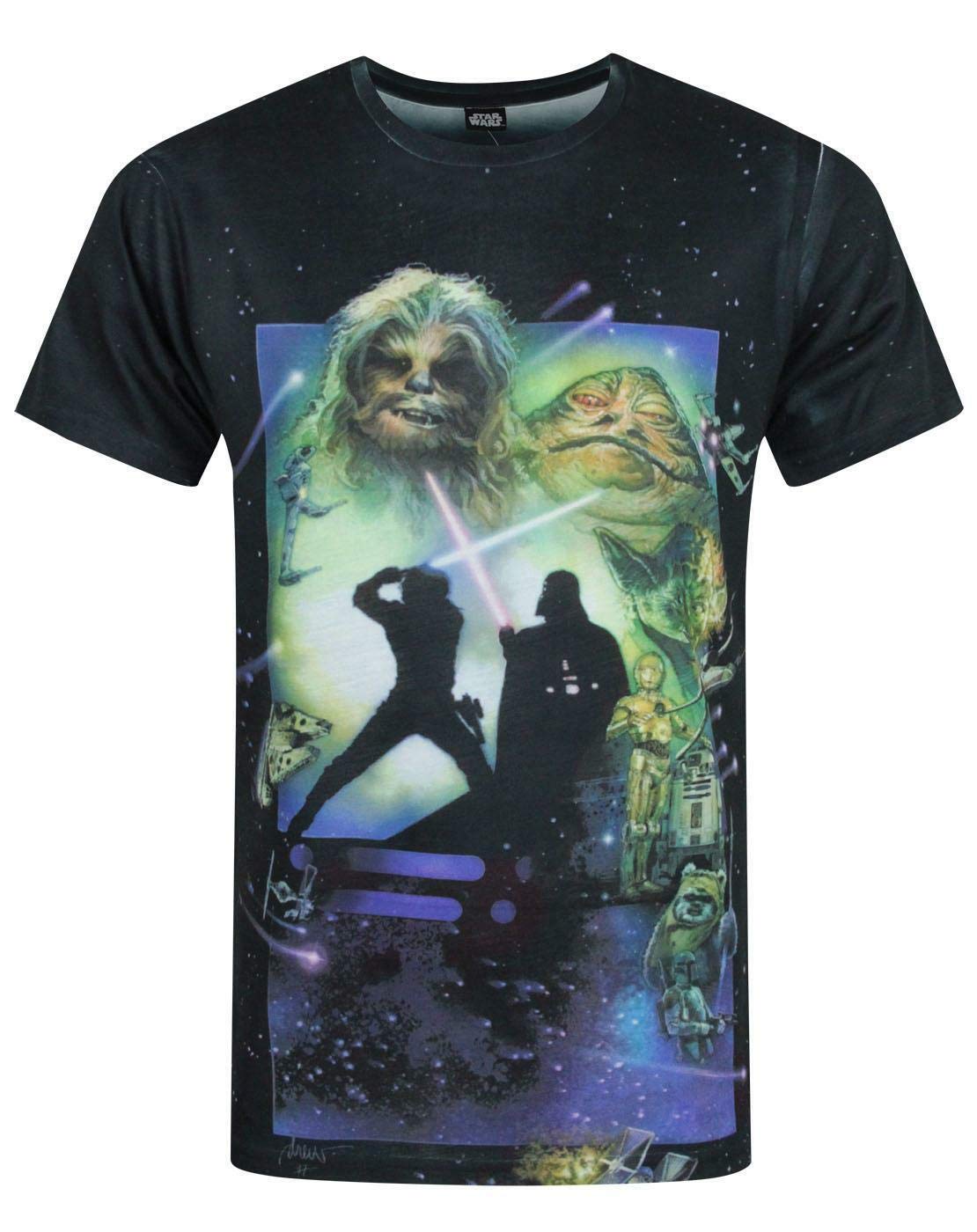 Star Wars (Small) Short Sleeved T-Shirt (Mens ) White