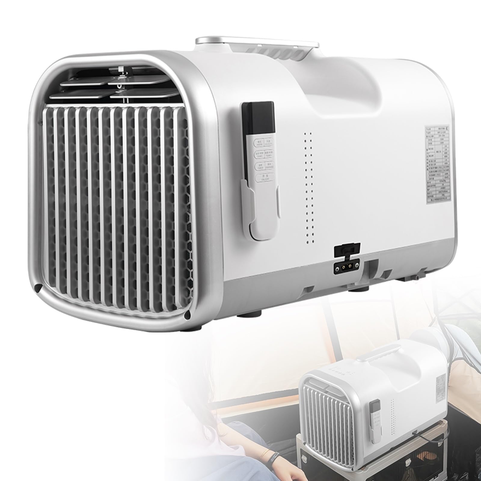4400/5100 Btu Portable Air Conditioner Camping Tent Air Conditioner With Remote Control Dehumidifying & Fan Functions, Covers Up To 108sq. Ft For Camping, Rv,Truck, Fishing,Small Room(T1-Pro)