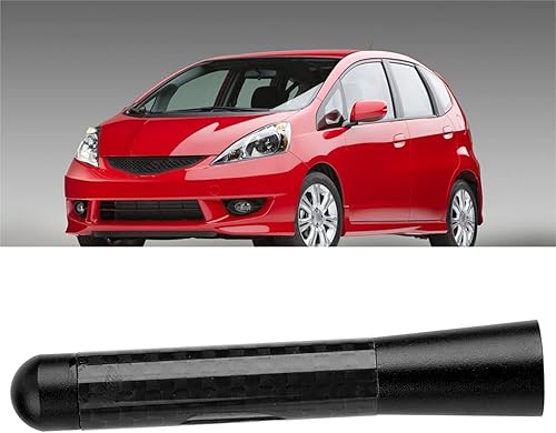 Miniatura 5 de Antena de coche, 3 pulgadas de fibra de carbono tornillo radio antena corta vehículo aéreo montaje en techo corto antena mástil para para coche con