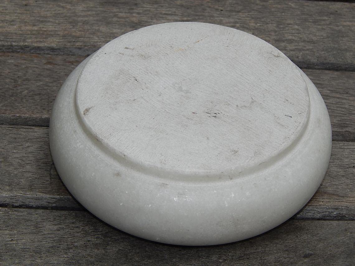 RDK SON'S® Handmade White Round Marble Ashtray | Cigarette Ashtray Handcrafted for Home/Office/car/Bar/Tabletop Ashtray (4 Inches) 1