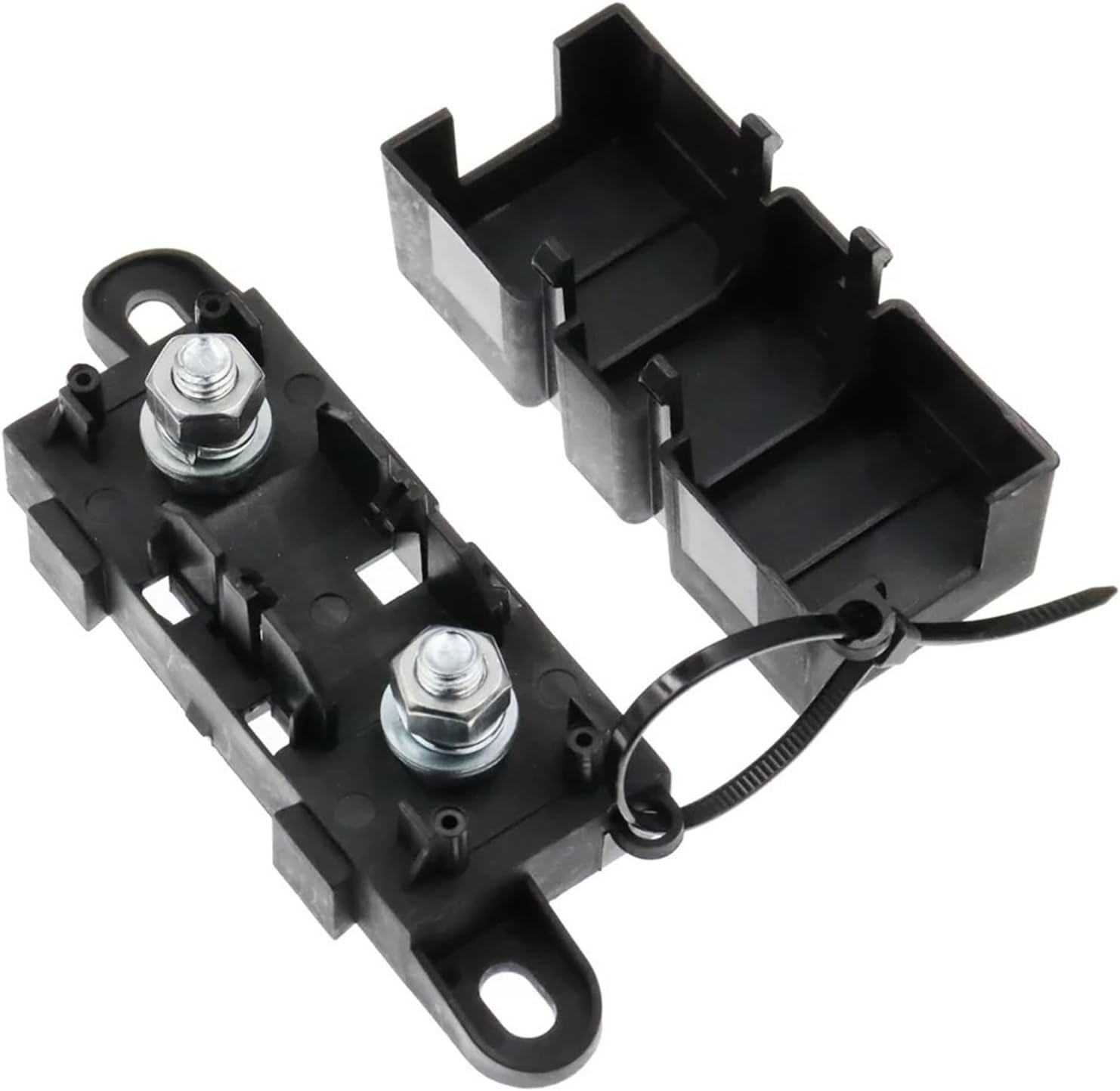 1PCS ANM-H3 Fuse Holder Bolt-on Blade Fuse Holder Flat Type Fuse 30A50A 60A 70A 80A 100A 125A 175A 200A 225A -500A(OneColor)