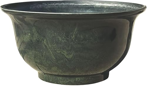 Miniatura 5 de Classic Home and Garden Maceta "Veneciana Deep Bowl 12.5", granito gris (28060B1)