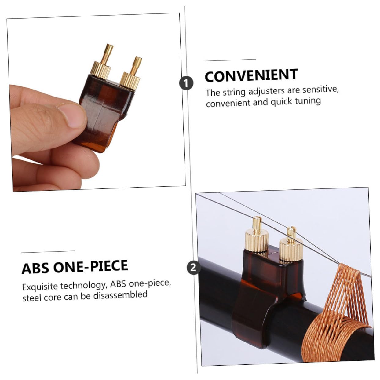 SUPVOX 4sets Tuners Set Metal String Adjuster Supplies Fine Tuners for Cello 3pcs*4