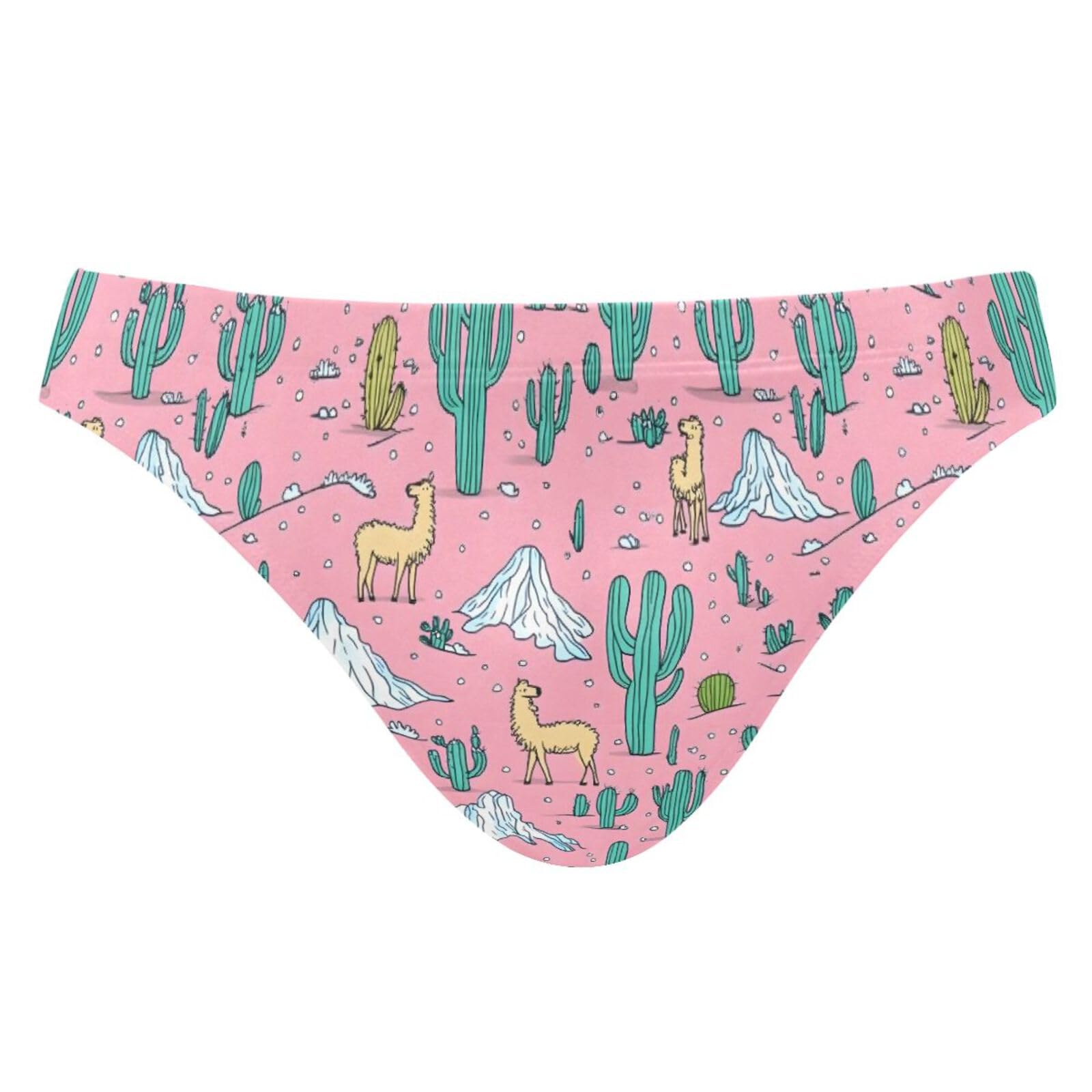 UMIRIKO Men's Cute Alpaca Cactus Swimsuit Bikini Swimwear XXL 202b8327