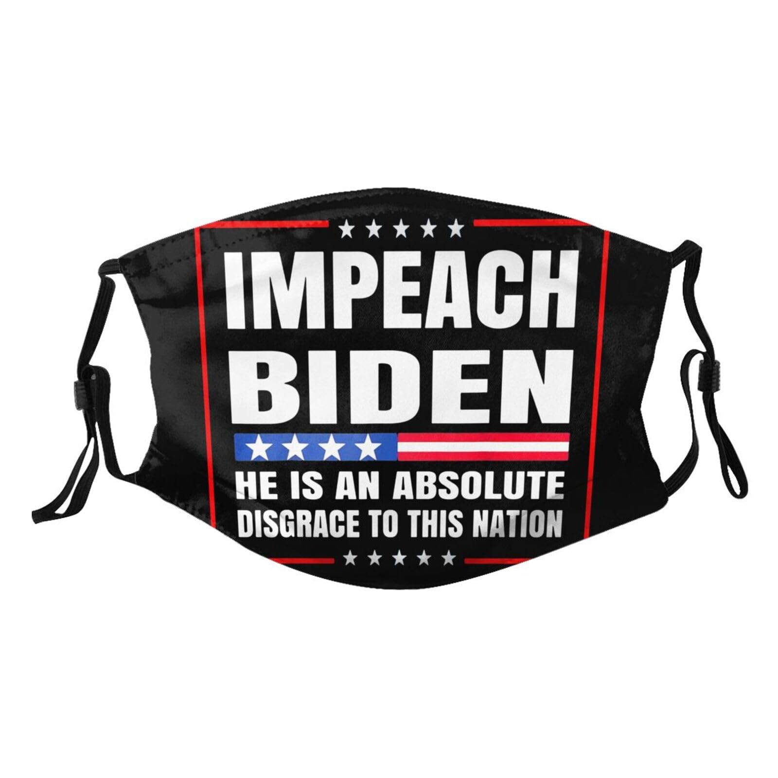 Impeach Biden He is an Absolute Disgrace to This Nation Adult Dust Mask Adjustable Dust Face with 2 Filter36
