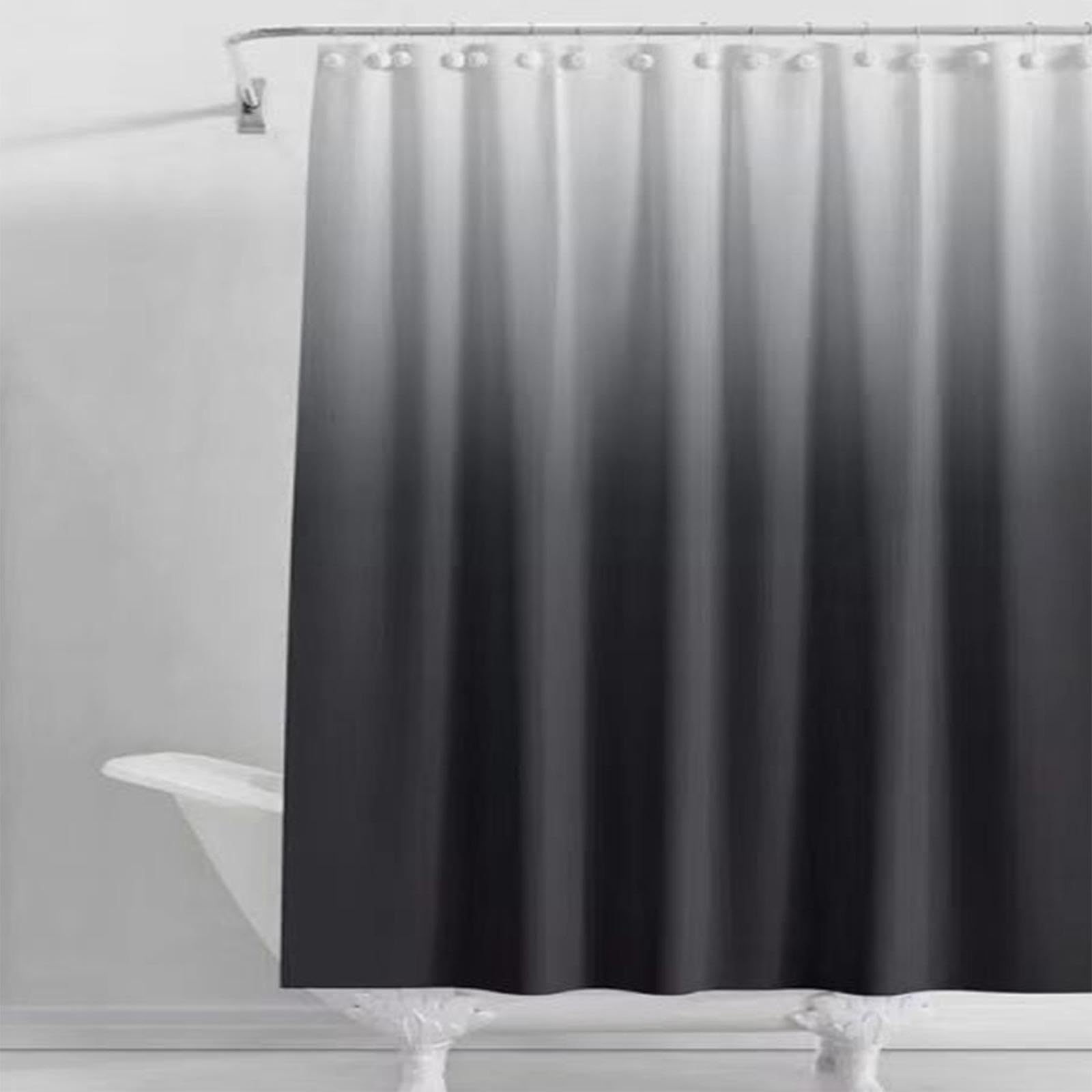 Rideau de douche imperméable, tissu anti-moisissure, lavable, comprend des crochets, parfait pour la salle de bain et séparateur de pièce