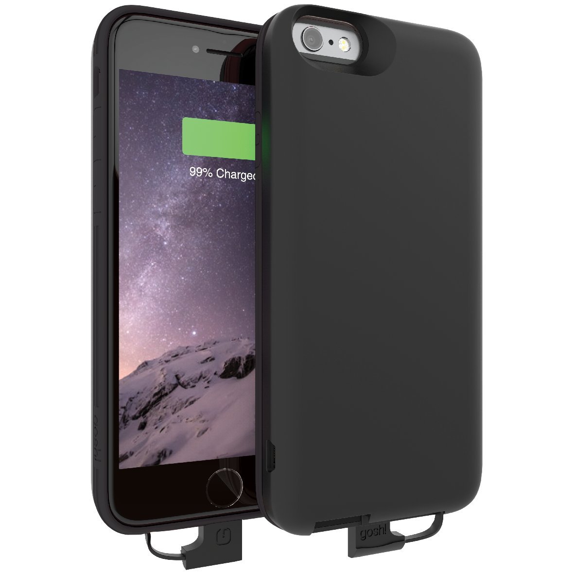 Gosh E192 Parallel 2 - Custodia con Batteria per Apple iPhone 6 (2900 mAh)