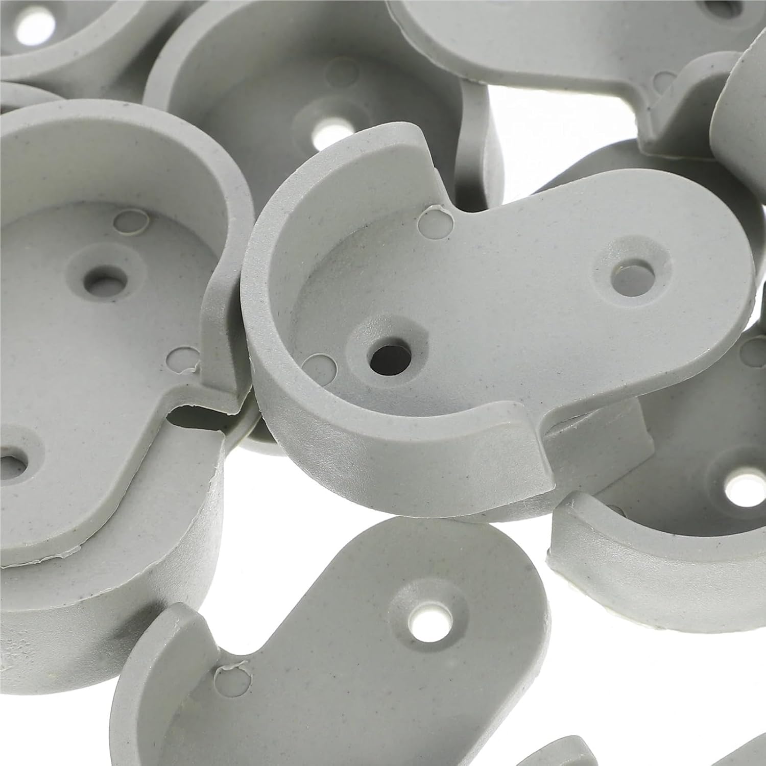 Closet Rod Bracket Plastic Wardrobe Pole Brackets Closet Rod Bracket Shower Curtain Holders Thick For Wall Repair Bathroom Window(200PCS)