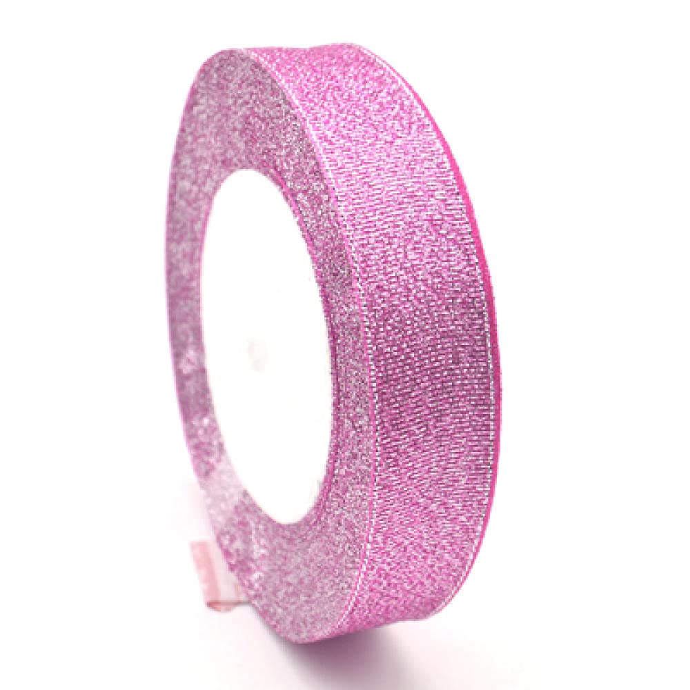 Ribbons For Gift Wrapping Ribbon For Fabric Satin Ribbons 22 M / 1 Rolka 2 Cm Kolorowe Tkanie Srebrny Pas Cebula Dekoracyjne Prezent Pudełko Ciasto Pudełko Opakowanie Wstążka Handmade Bow Diy-2Cm Rose