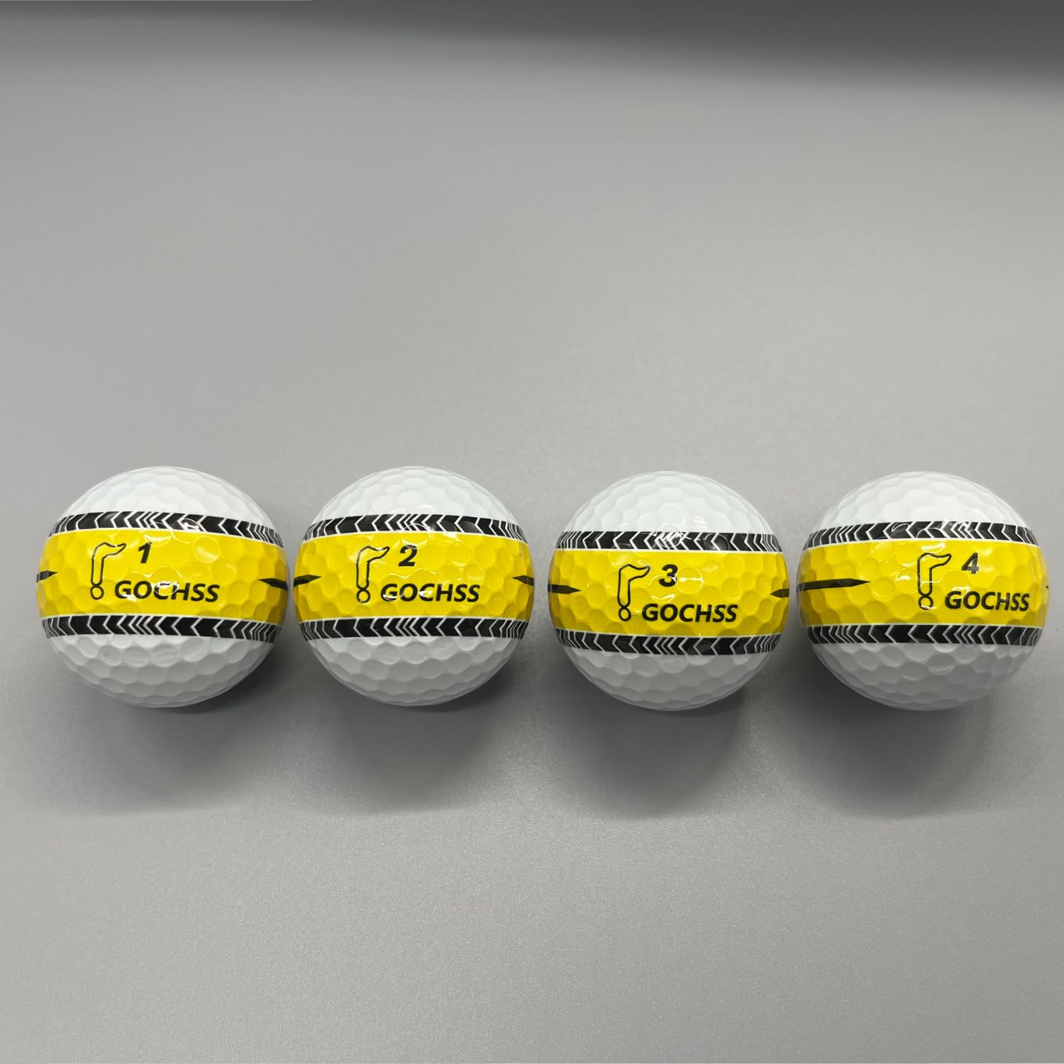 3-Lagen-PU-Golfbälle mit Ziellinie，332 Dimples, weiches Spielgefühl, hohe Spinkontrolle, Stabiler Flug, 20er-Pack – Golfbälle für erfahrene Spieler