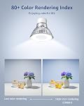 Lepro GU10 LED Bulbs, 5000K Daylight White GU10 Bulb 50W Equivalent Non-Dimmable, 4W PAR16 LED Spotlight Bulb for Track Lighting, 350lm Light Bulbs for Kitchen Range Hood Living Room Bedroom, 6 Packs