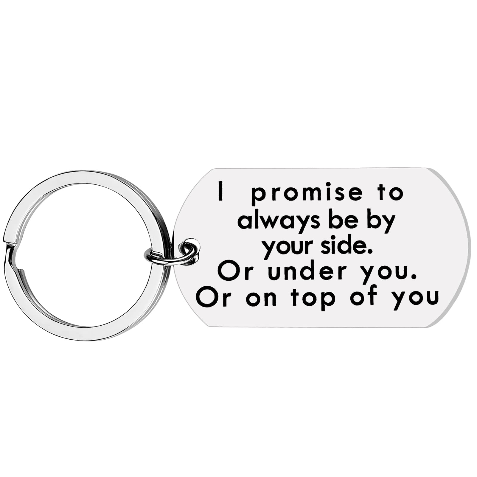 Boyfriend Girlfriend Lovers Keychain Gift Husband Wife Couples Key Ring Present Funny Cute Promise Charm Pendent for Him Her Mini Useful Cool Dog Tag Jewelry for Women Men Christmas Gifts