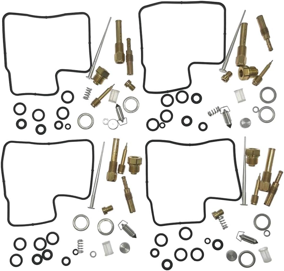 4-Pack Carburetor Rebuild Kits for Honda Interceptor 700 VF700F, Interceptor 750 VFR750F, Magna 700 VF700C, Sabre 700 VF700S, V45 Magna VF750C, and V45 Sabre VF750S.