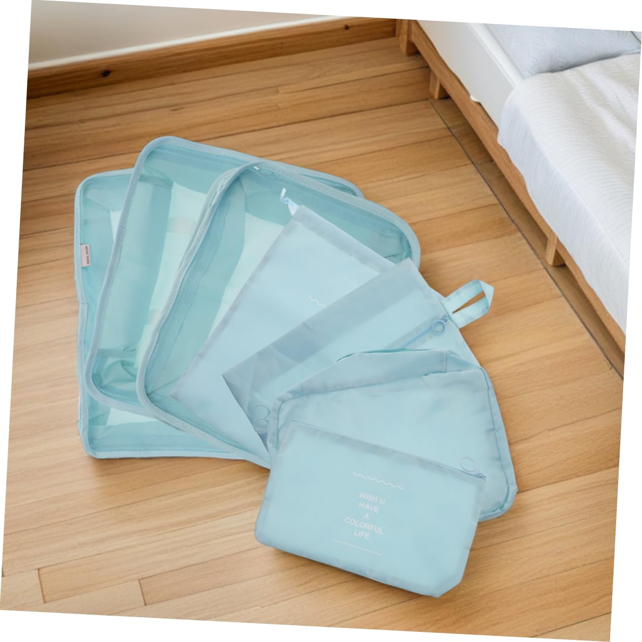 COLLBATH Set 14 Pezzi Cubi Organizzatori Valigia da Viaggio Oxford, Leggero e Multicomparto, Compressore per Abbigliamento e Borsa Toilette, per Viaggi di Lavoro e Vacanze Lunghe