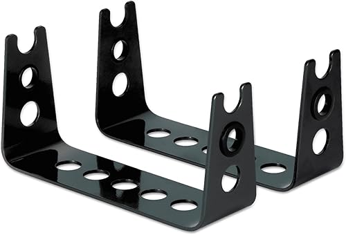 Miniatura 2 de Allsop 30336 soporte de metal grande para monitor, sostiene 50 libras con espacio para teclado, color negro., Negro