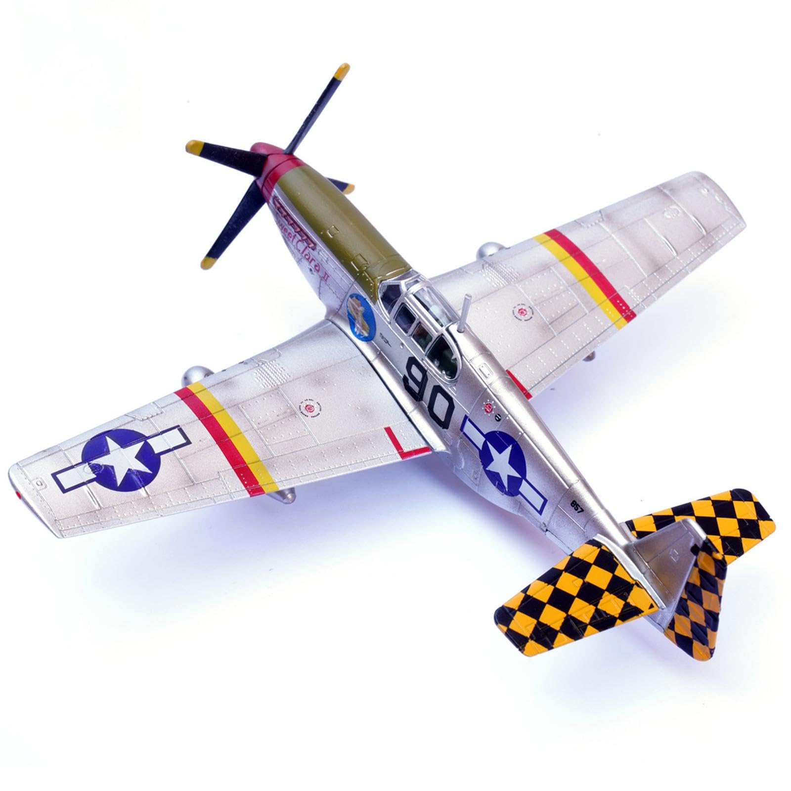 Modelo de Avión de P-51B en Escala 1:72, Adorno de Regalo Simulado para