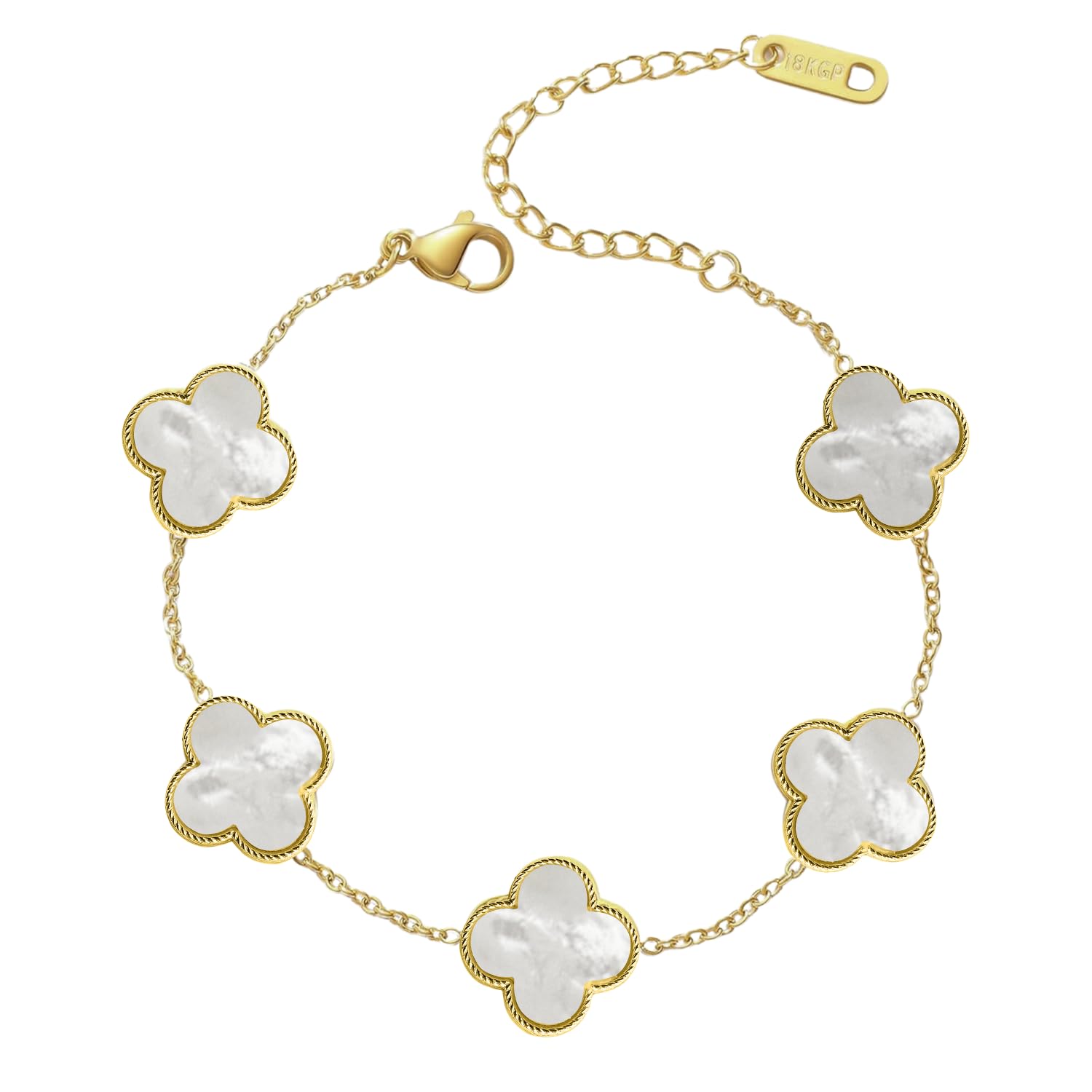 LaBling Clover Bracelet for Women | Four Leaf Clover Bracelet for Women & Girls | Lovely Gift (B0D14GWX3P) Amazon Price History, Amazon Price Tracker