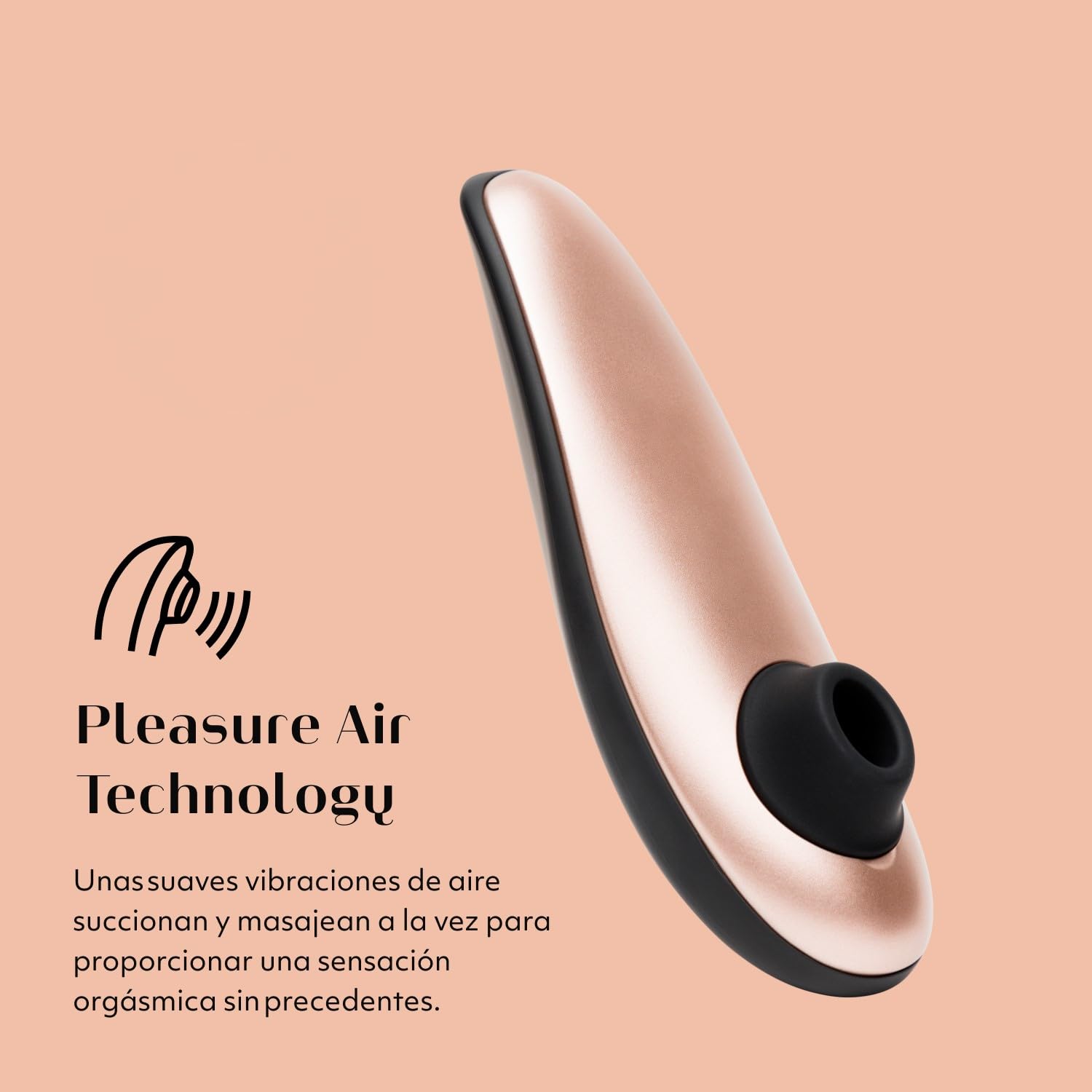 Womanizer Classic Succionador de clítoris - Estimulador de clítoris femenino con 8 niveles de intensidad - Succionador mujer sumergible - Vibrador recargable para mujeres y para parejas - oro rosa