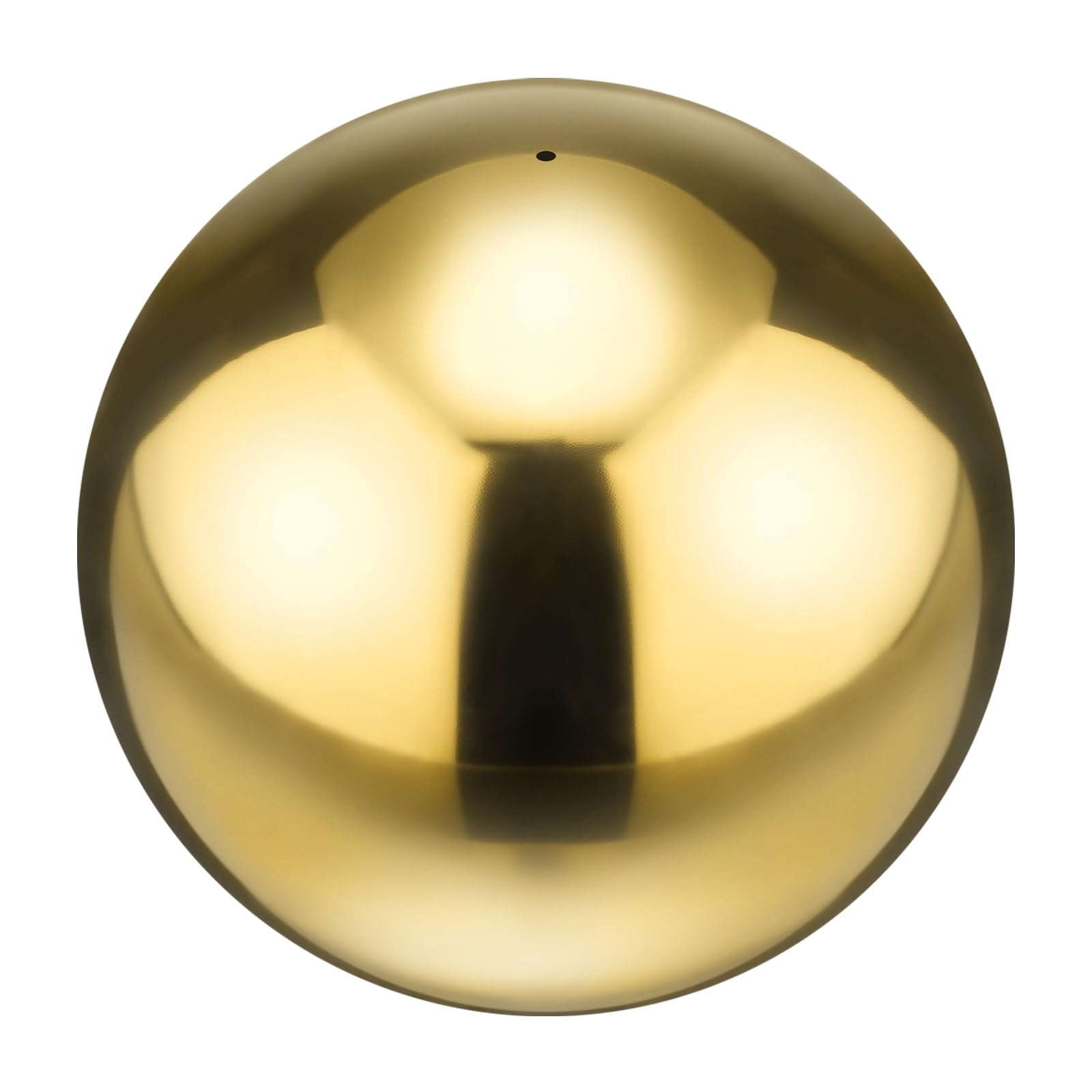 M METERXITY 1-Pack Garden Gazing Globes Ball 8 Inch 201 Stainless Steel Hollow Mirror Reflective Floating Ball for Garden/Pond/Home/Yard Outdoor Decoration [Gold]