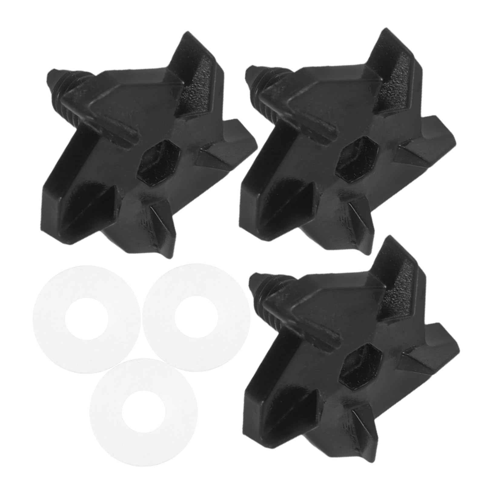 Luxshiny Cover Screws Set 3 Screws Washers for Motorcycle Visor Hardware Quick Release Buckle Kit