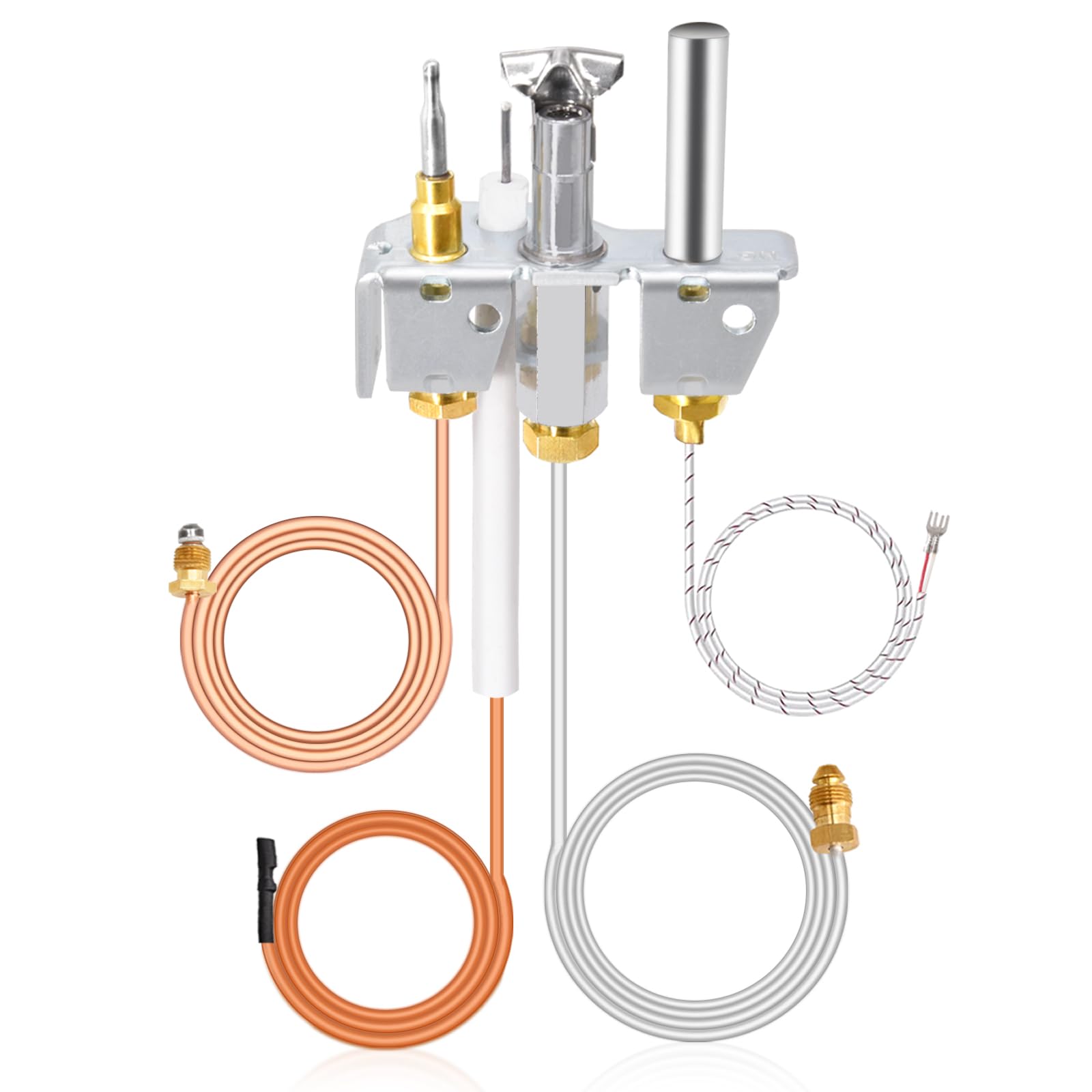 4021-733 Pilot Assembly LP for Heatilator, Heat-N-Glo Fireplaces Parts, Heatilator Pilot Assembly 25661, Propane Gas Pilot with Thermocouple for Heatilator GNDC30, GNDC33, GNDC36, GNRC36.