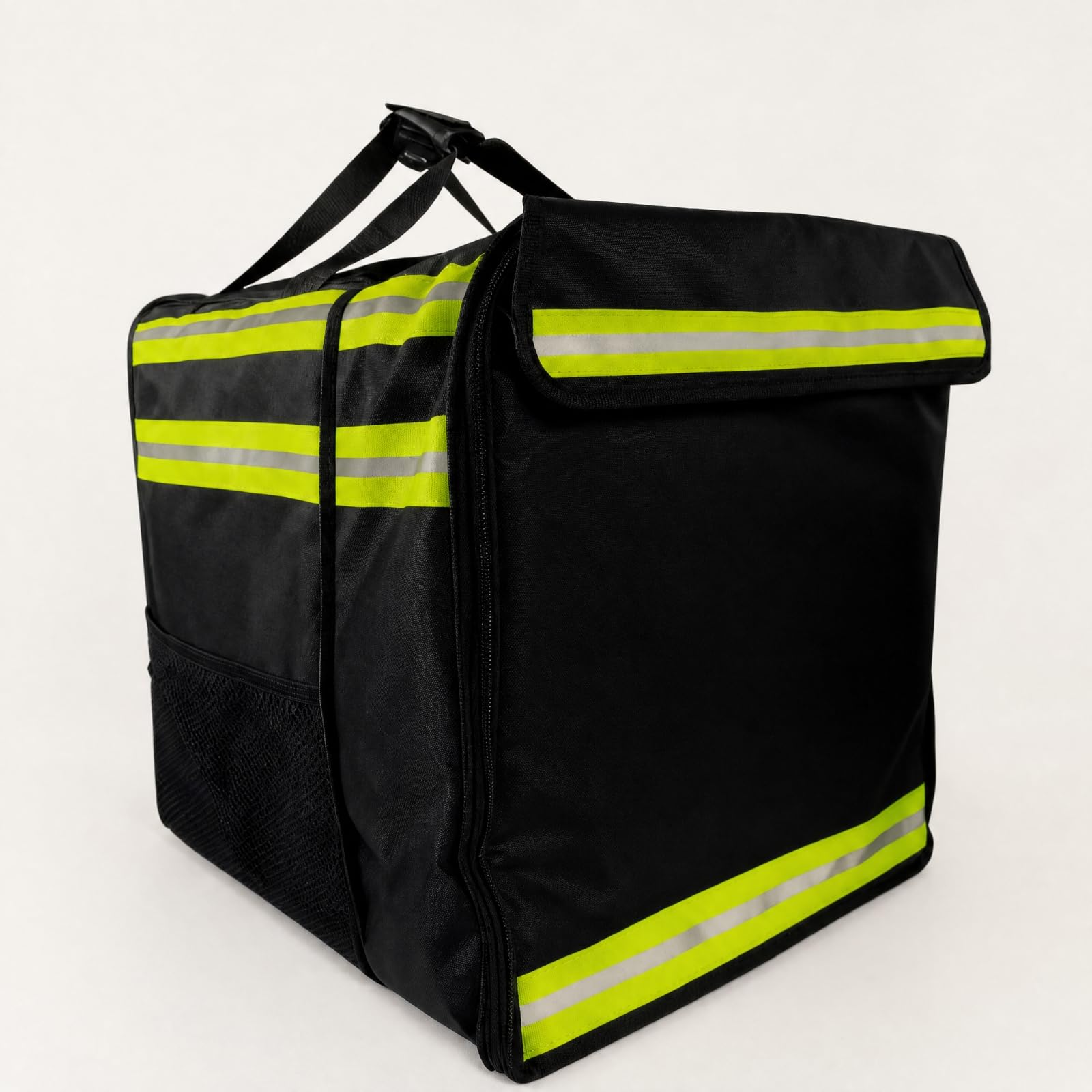 Bolsa Térmica Expandible Plegable | Impermeable, Mochila para Reparto Comida, Portátil, Entregas para entrega, Negro, Oxford