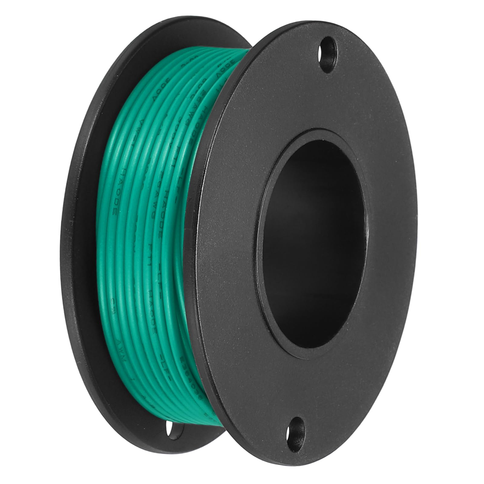 sourcing map 26AWG Stranded PVC Hookup Wire 10M/33ft Green, Electrical UL1007 Spool Tinned Copper Wire for Internal Connecting, Marine