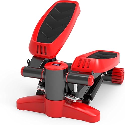 YSUEFIJO Mini escalón portátil, mini equipo de fitness, máquina escaladora de entrenamiento cardiovascular, máquina de ejercicio con pantalla LCD,