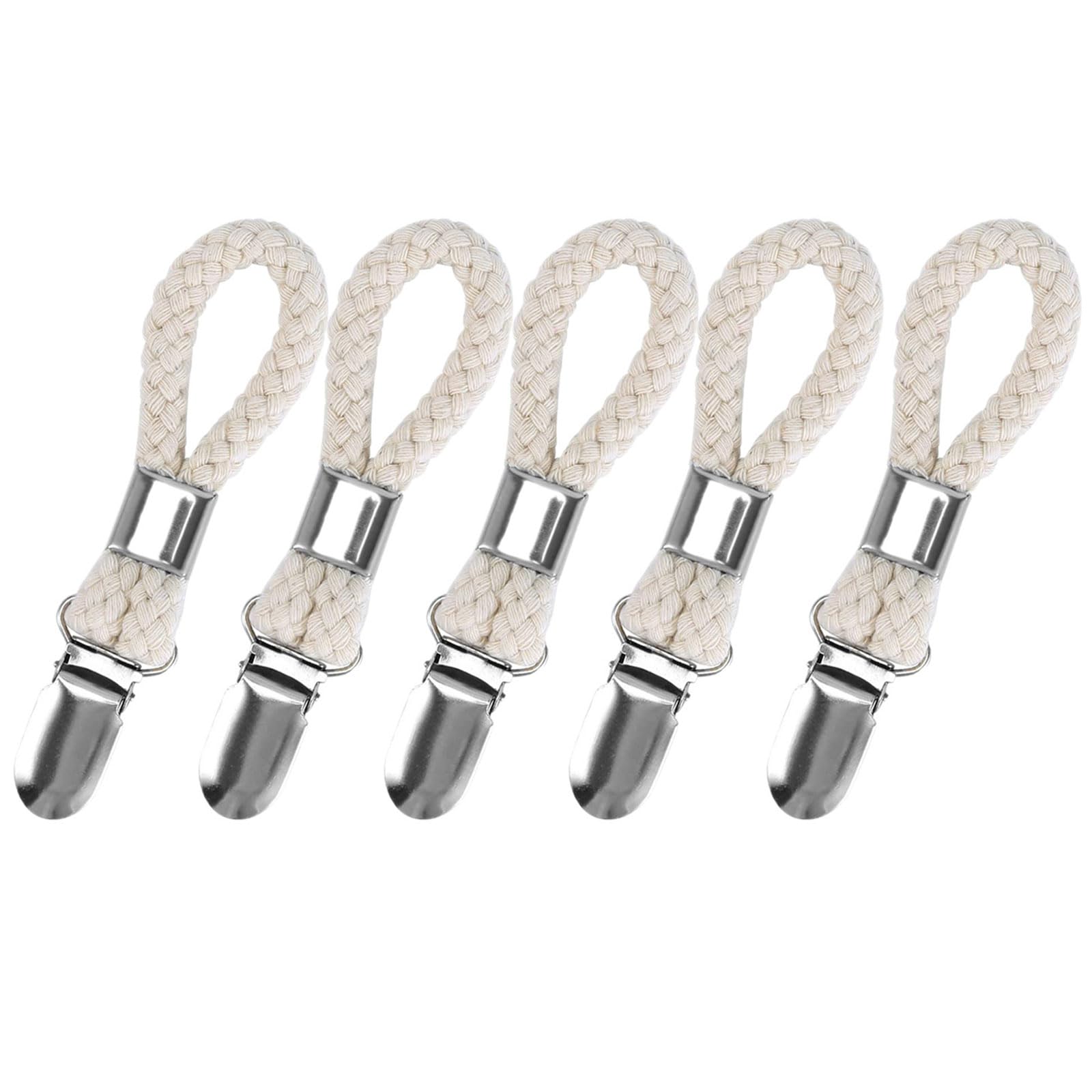 ZEPFJHE Practical Pegs for Organizing Laundry Hanging Towel Clip with Silver Metal Clamp for Drying Socks Scarves and Underwear Windproof Outdoor Drying Clamps