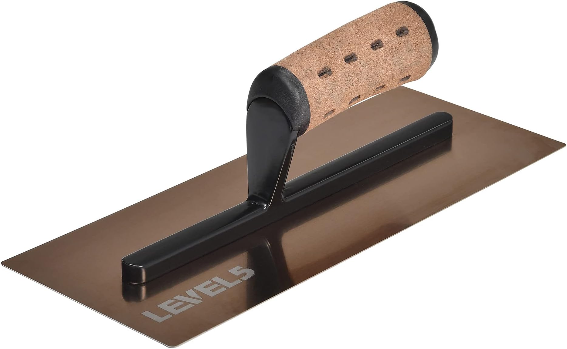 LEVEL5 12" x 4.75" 0.7 MM Flat Drywall Trowel | Triple-Hardened Stainless Steel, High-Impact Handle | Sheetrock Gyprock Wall-Board Plasterboard | 4-961