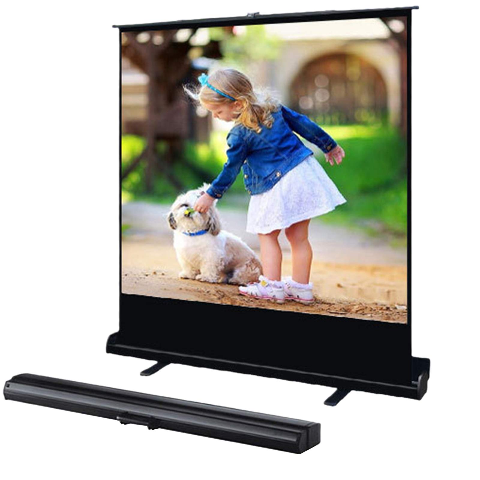 Pantalla de proyección 100" 4K HD ajustable en altura para cine en casa y oficina portátil