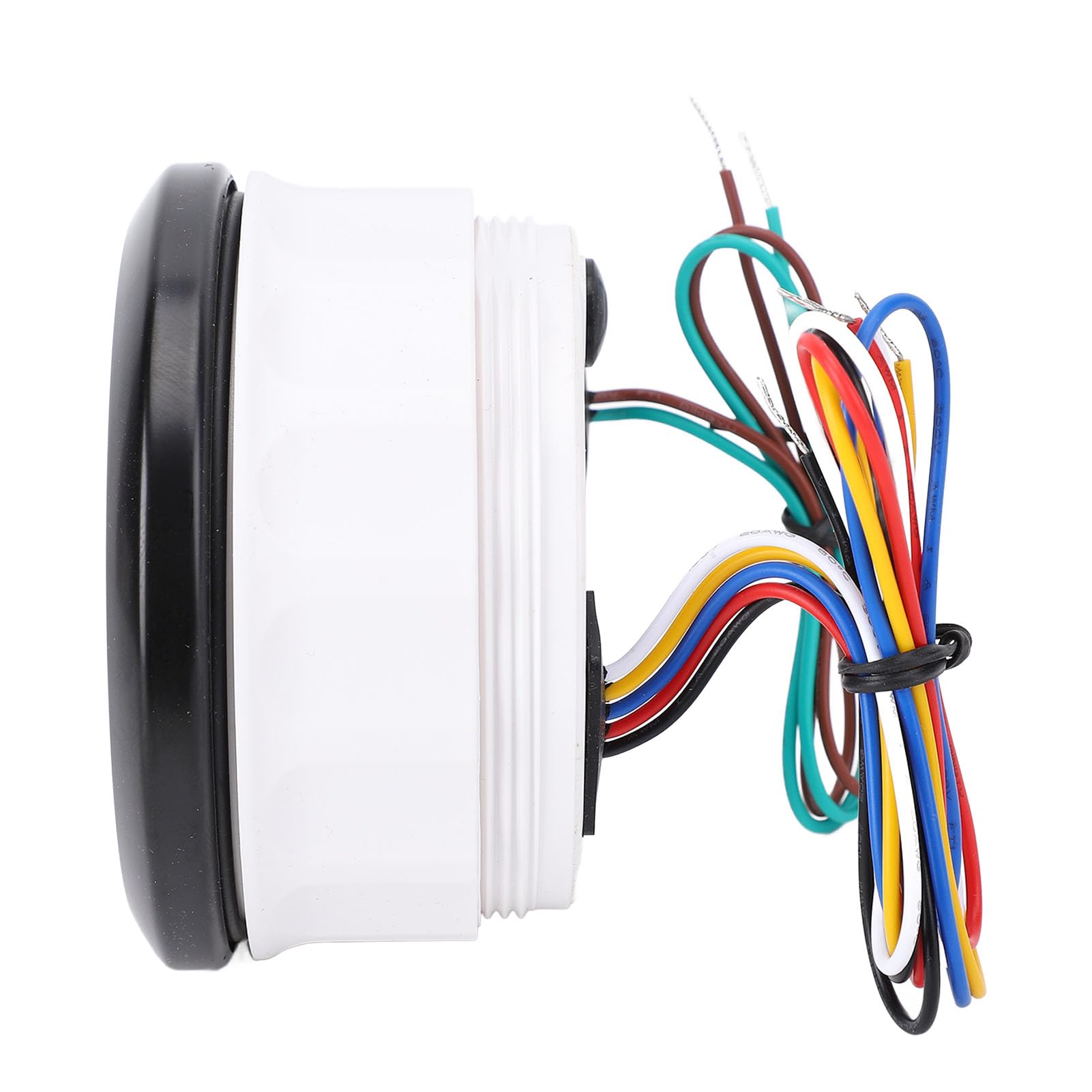 Obrotomierz 3 w 1 85 Mm, Woltomierz i Wskaźnik Poziomu Paliwa, Wskaźnik Napięcia DC 9–32 V, 6000 Obr./min, 8–16 V z 7-kolorowym Podświetleniem, Idealny do Samochodów, Statków i łodzi (Czarna