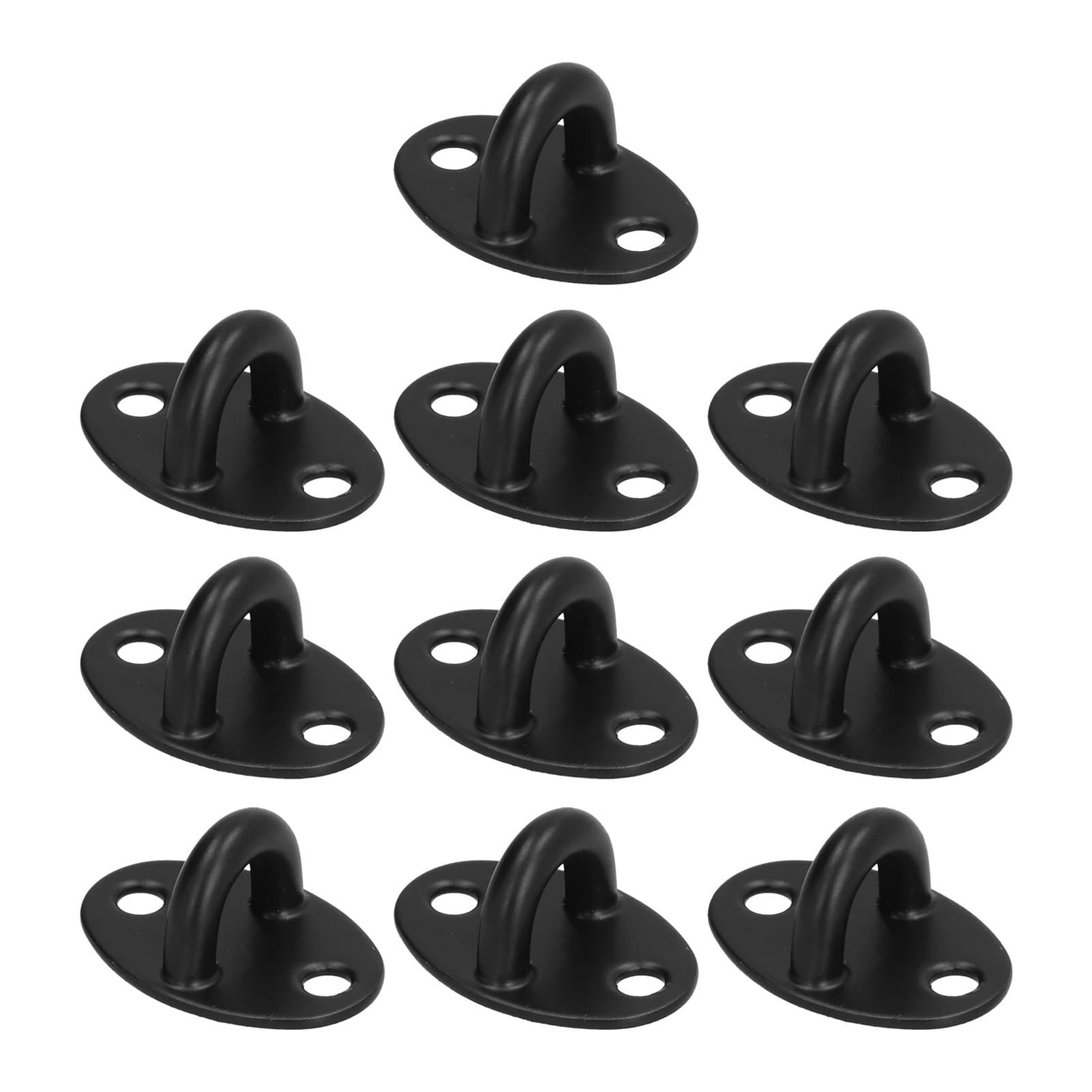 Vnakrny Eye Pate 24PCS Eye Plate U Hook Stainless Steel Heavy Duty Ceiling Hooks for Hanging Swings Chairs Hammocks Screws Not Included