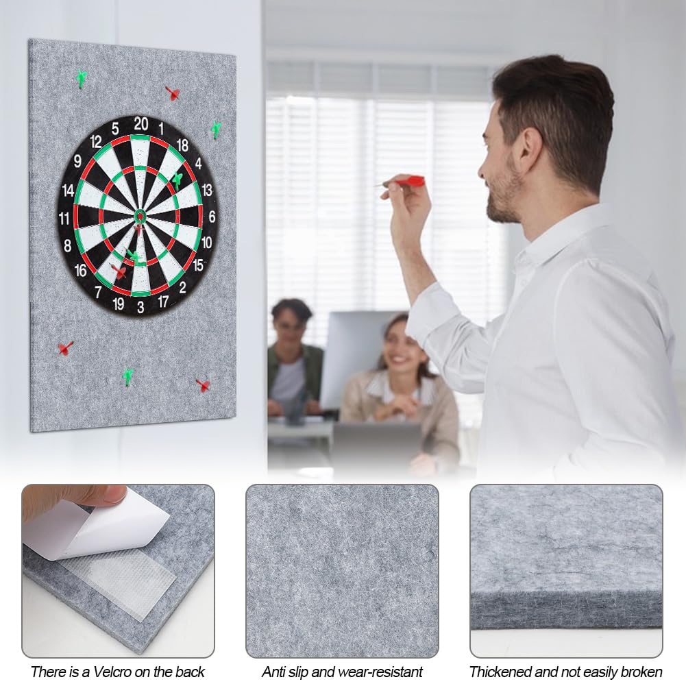 Dartboard Wandschutz, Filz-Dartboard-Wandschutz Selbstklebend Dartscheiben Umrandung, Dart Wandschutz Dart Backboard Därtboard-Schutz für Wändschütz Filz-Dartboard-Rückseite Filz-Wandfliesen