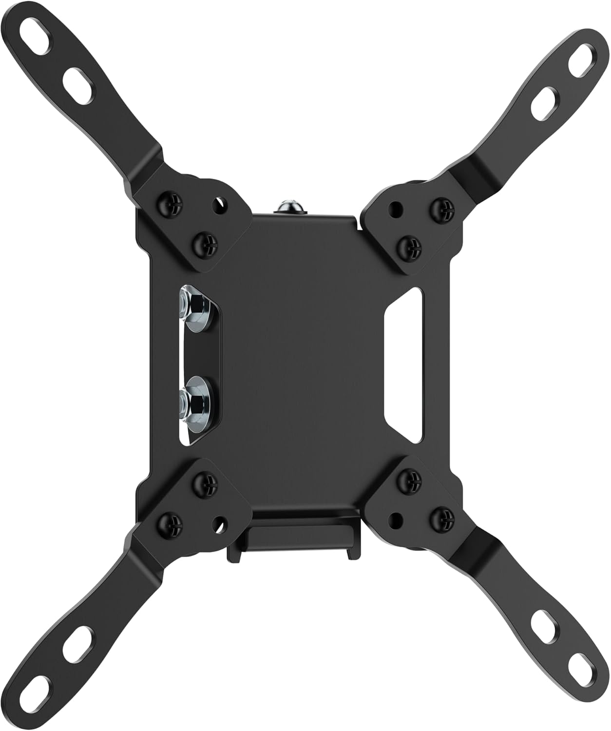 Mount-It! Tilting TV Wall Mount Bracket for Small to Medium TVs and Monitors, Low-Profile Design with Quick Release, Fits 32 to 50 Inch Screens, VESA 75x75 to 200x200 mm, 44 Lbs Capacity, Black