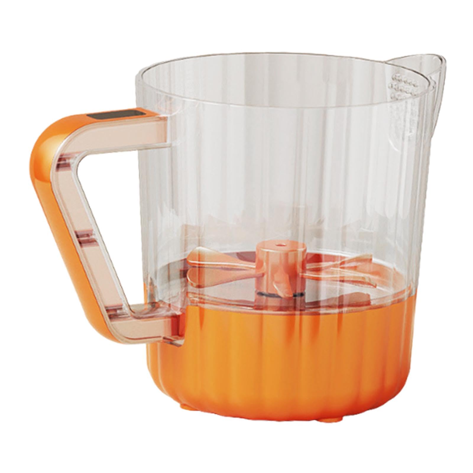 Frullatore Elettrico Compatto Da Cucina, Sbattitore a Mano E Frusta per Uova con Contenitore Da 1 Litro per Eliminare La Schiuma, Ideale Come Regalo P, Orangina