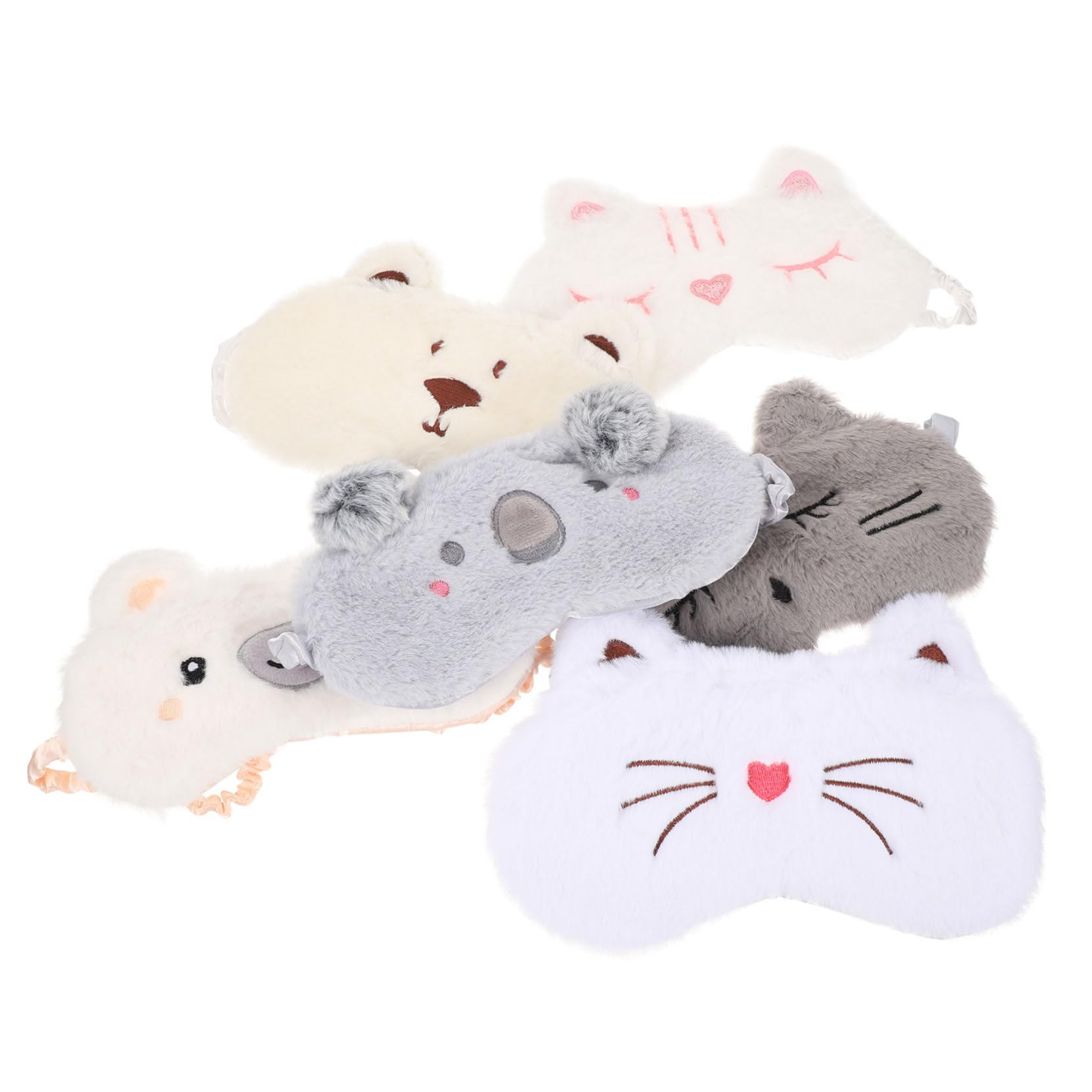 minkissy 12stücke Teiliges Cartoon Augenmaske Leichte Atmungsaktive Schlafmaske Für Entspannten Schlaf Für Reisen Büro Und Outdoor Lichtundurchlässig Und Hautfreundlich