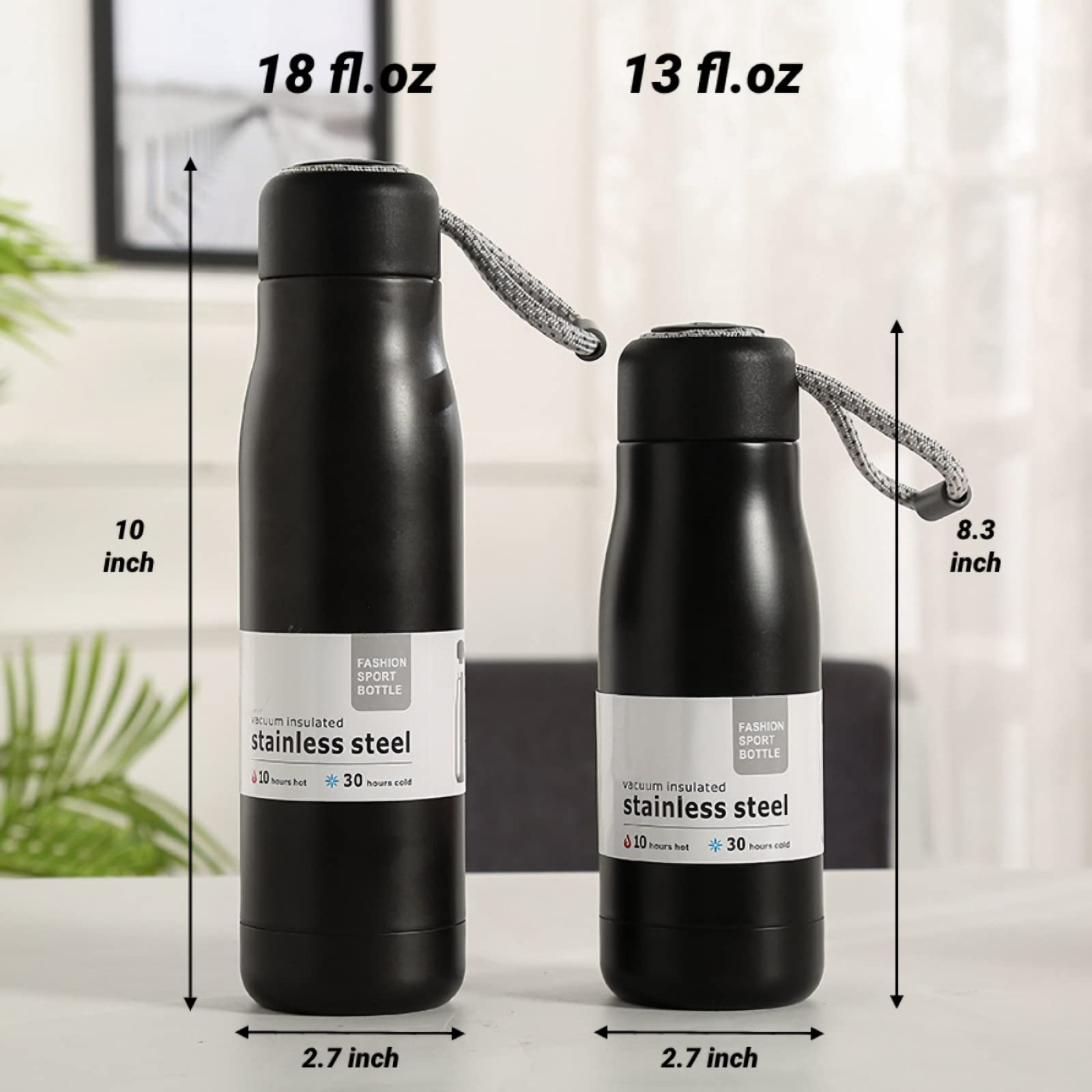 Taza Térmica De Acero Inoxidable A Prueba De Fugas Con Tapas, Termo