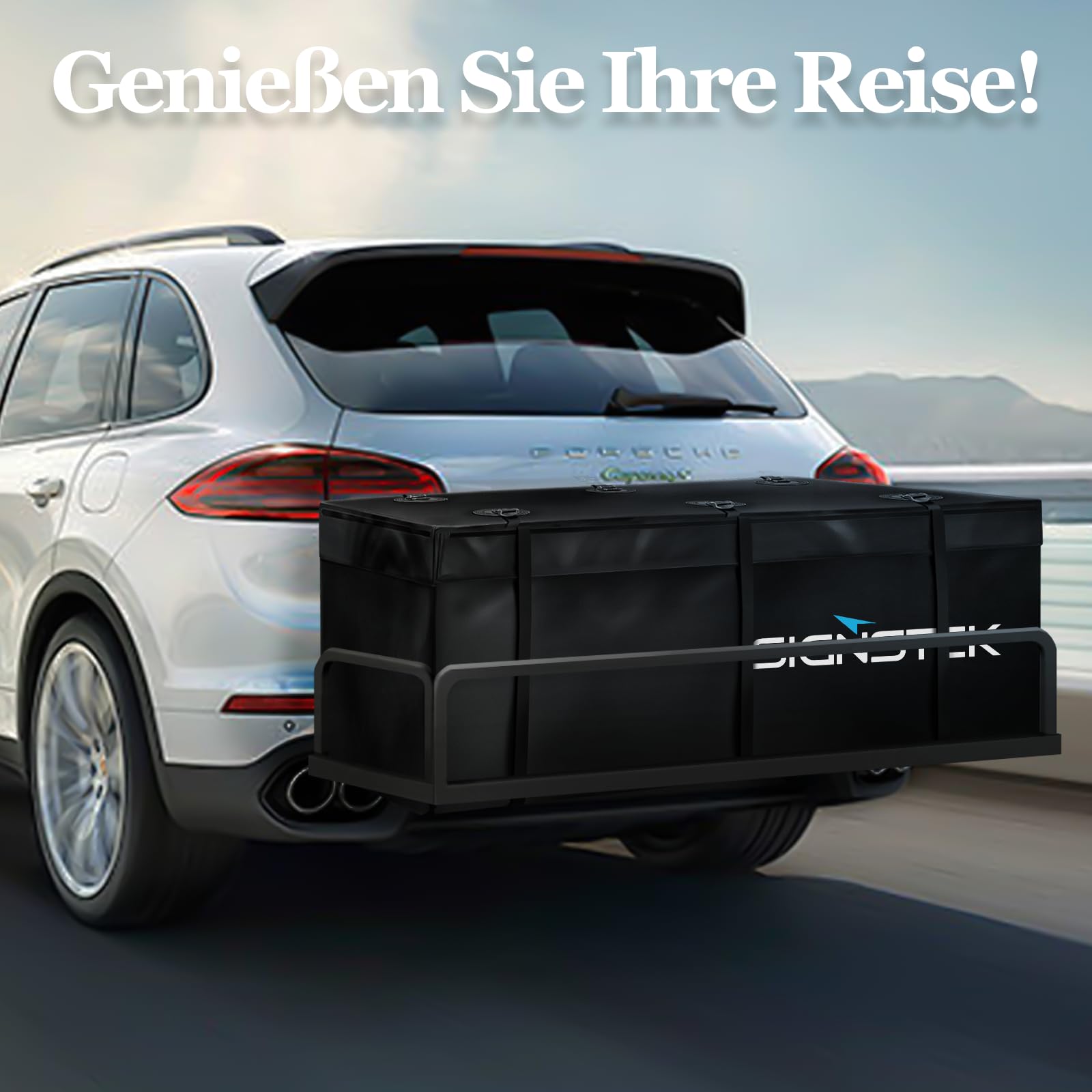 Signstek Rear Box, Waterproof Transport Bag for Towbar, Car