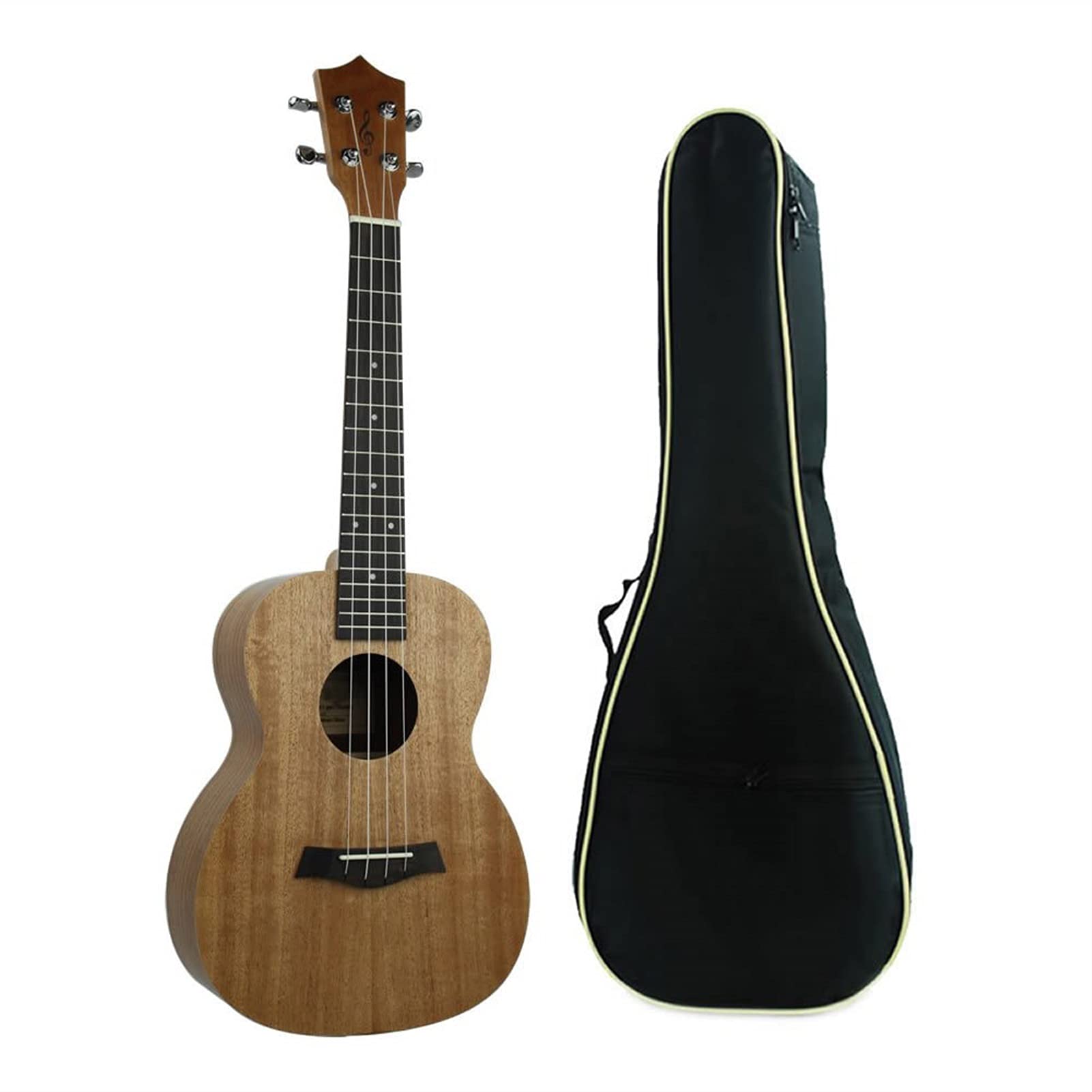 Ukulele koncertowe Początkujący Ukulele 26- calowy Top Mahogany Tenor Ukelele Ukulele Rosewood Fingerboard 4 Strings Hawaii Mini Gitara UKE (Color : Uke with Bag)