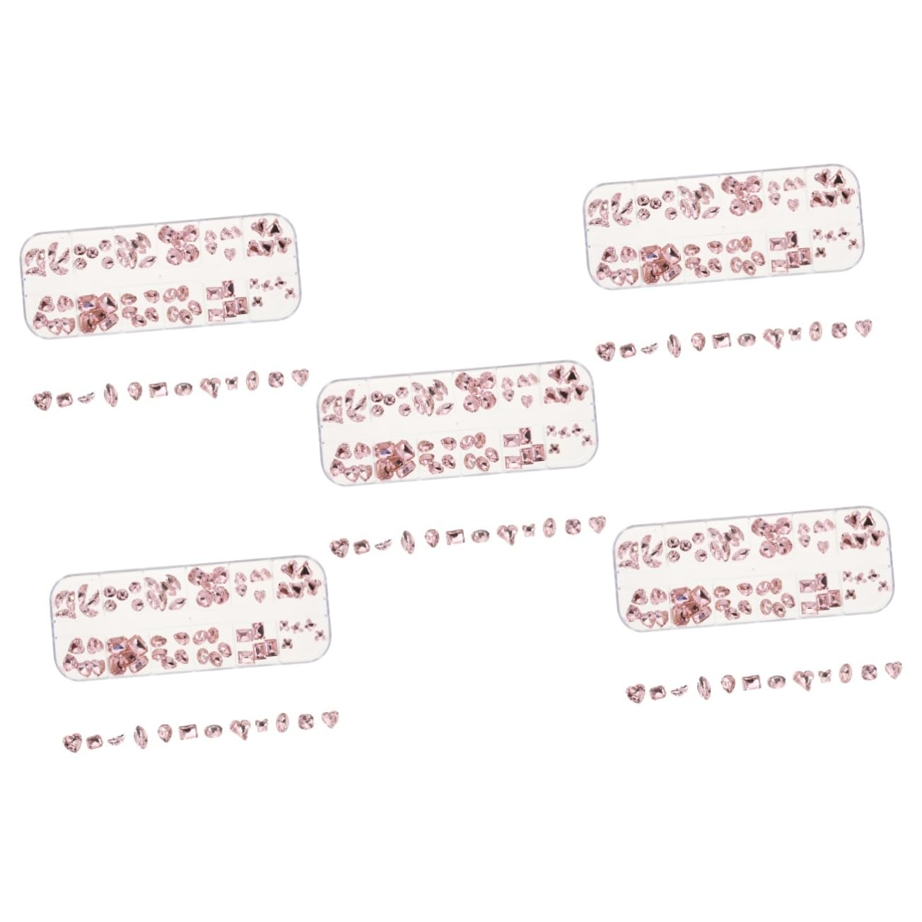 Charms rhinestones irréguliers Healvian pour manucure strass brillants multicolores de salon
